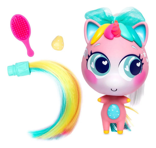 Imagen 4 de 6 de Muñeco Distroller Chikiticornio Pirueta Rosa