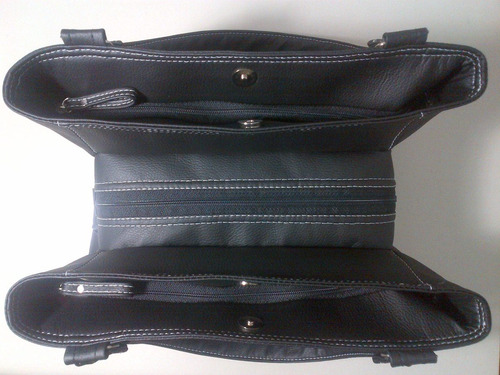 Bolso Cartera Dama 3 En 1 Semicuero Con Forro Y Bolsillos