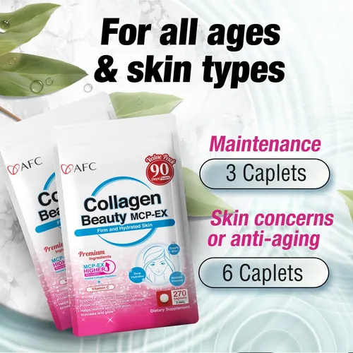Afc Japan Collagen Beauty Mcp-ex Con Peptido De Colageno Mar