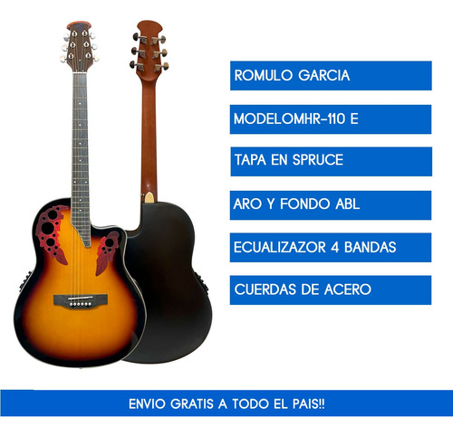 Guitarra Electroacústica Rómulo García Mh-110e + Funda