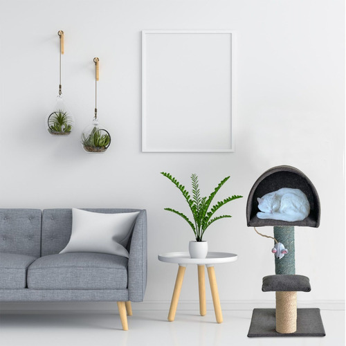 Imagen 4 de 10 de Rascador Para Gatos Mueble | Juguete Árbol Rascadero 70cm