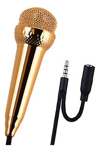 Sdoveb Mini Microfono Condensador Karaoke Antiruido Para 3.5