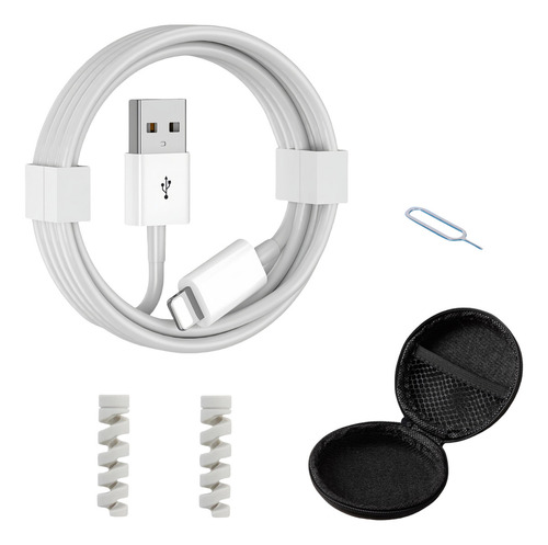 Cable Cargador 2m Compatible iPhone 6 7 8 X 11 12 13 14 iPad