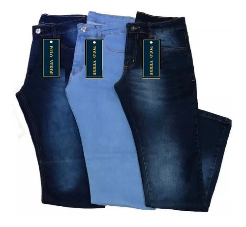 Imagem 1 de 1 de Kit 3 Calça Jeans Masculina