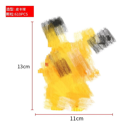 Bloques De Partículas Pequeñas Yp60 Pikachu