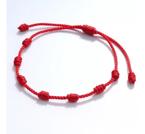 Pulseira Vermelha De Sete Nós Kabbalah Para Afastar O Mal