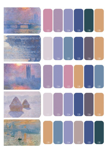 Supervision Acuarelas En Tubo 8ml - Set Claude Monet X10