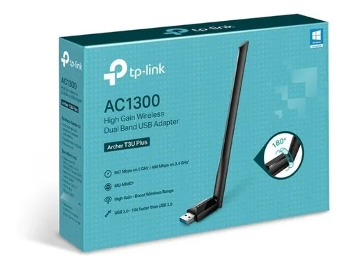 Tarjeta Red Usb 3.0 Tp-link T3u Plus Dual Band