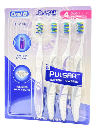 Cepillos De Dientes Oral-b Pulsar 3d White Advanced Bacteria