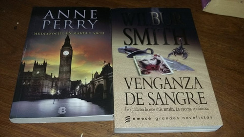 2 Libros 1 Anne Perry   Y Otro De Wilbur Smith   