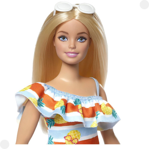 Boneca Barbie Loves The Ocean Vestido Tropical Grb35d Mattel