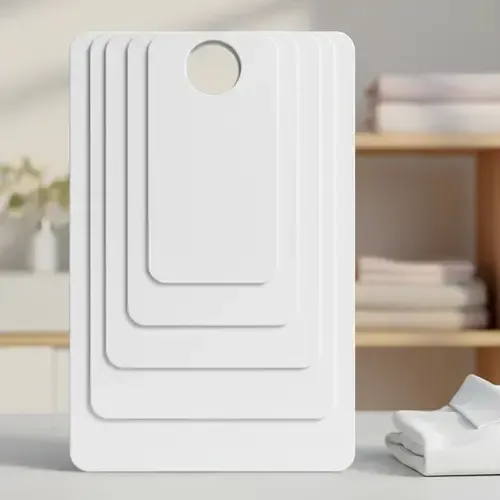 Gabarito Molde Para Dobrar Roupa Dobradores - 5 Moldes Branc Branco