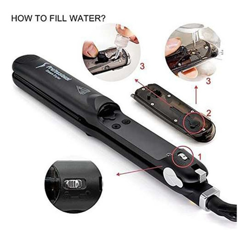 Plancha Vapor Professional Hair Salon Steam Styler