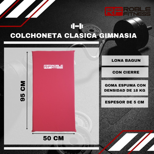 Imagen 2 de 9 de Kit Colchoneta Gimnasia + 2 Mancuernas + Tobillera 2 Kg Gym