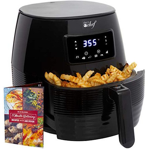 Deco Chef 5.8qt (19.3 Cup) Digital Electric Air Fryer With A