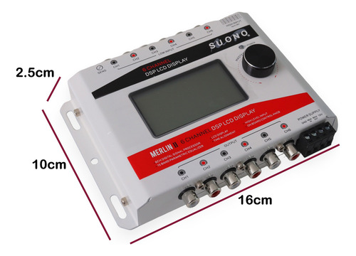 Suono Merlin Ii Procesador Digital De Señal (dsp) Para Auto Blanco