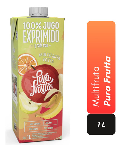 Pura Frutta Jugo - Multifruta - Unidad - 1 - 1 L - Envasado