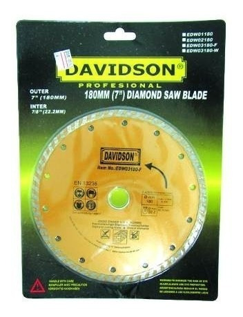 Disco Diamantado Davidson 115mm Para Moladora Para Mamposter