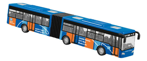 Fs Brinquedo De Ônibus Articulado De Duas Seções, Azul