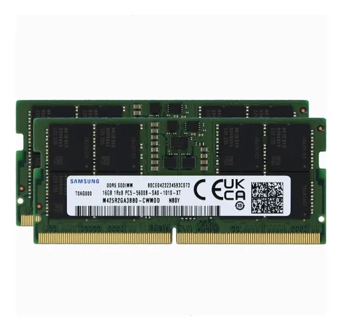 Memorias Ram Ddr5 Sodimm, 2 X 16 Gb, 5600 Mhz, Cl46, 1,1 V