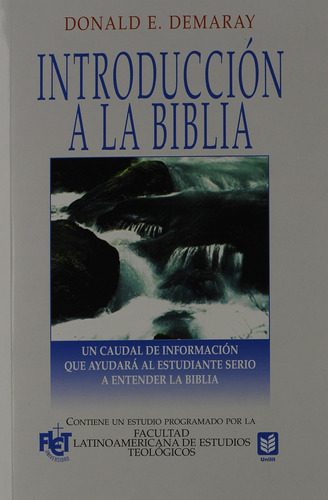 Libro Introduccion A Biblia En Español