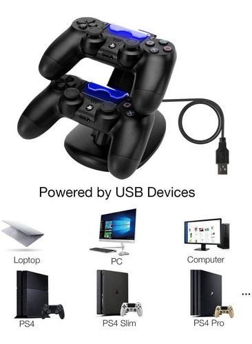 Soporte Control Cargador Joystick Ps4 Base Carga Mando Ps4