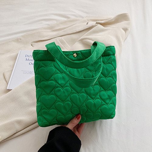 . Bolso Casual Acolchado En Forma De Corazón For Mujer,