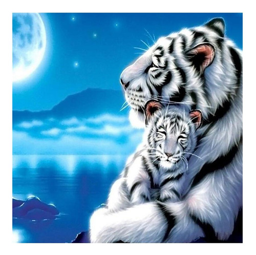Kit De Pintura Tigre Impreso Diy 5d Diamante Decoración