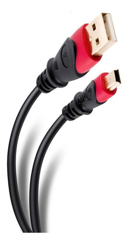 Cable Elite Reforzado Usb A Mini Usb, De 1,8 M | Usb-494 Color Negro