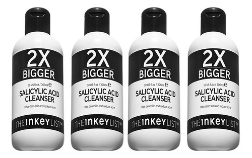 2 Supersize Salicy Acid Cleanser Duo The Inkey List 300 Ml