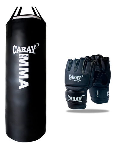 Saco De Boxeo 1,20 X 40 Y Un Par De Guantes De Mma Caray