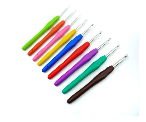 Juego De 12 Tarjetas Con Ganchillo Tpr De 2 A 8 Mm (mano)