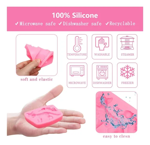 Moho De Fondant De Silicona De Conejo Zorro, Molde De De De