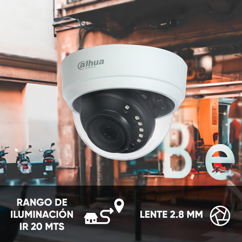 Dahua Cámara Domo Cooper D1a2128 Lente Fijo De 2.8 Mm 103 Gr