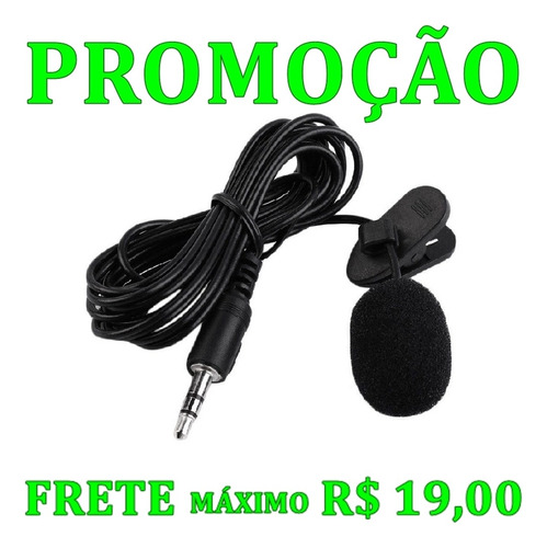 Imagem 1 de 5 de Microfone De Lapela Stereo Para Youtuber P2 +10% Desconto