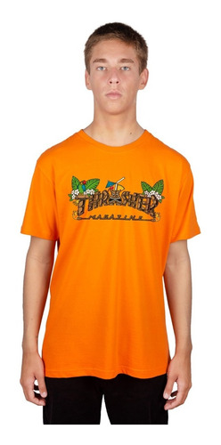 Camiseta Thrasher Tiki Laranja  Original 