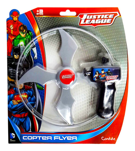Lançador Disco Dc Comics Liga Da Justiça Copter Flyer Candid