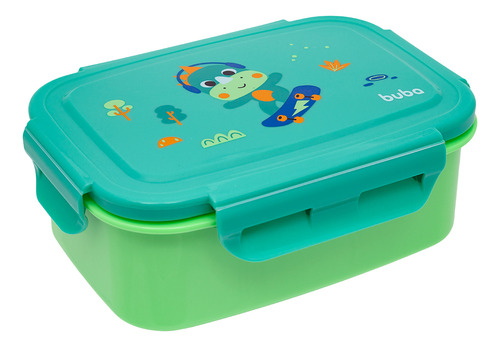 Bentô Box Aço Inox 600ml Marmita Lancheira Buba Zoo Dino
