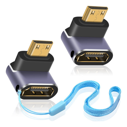 Duttek Adaptador Mini Hdmi A Hdmi De 8 K, Adaptador Extenso.