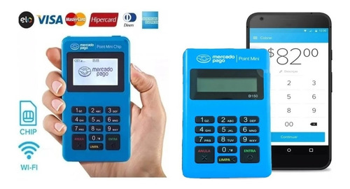 Point Mini Chip + Point Mini Maquina Mercado Pago Wi-fi Kit