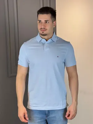 Polo Tommy Hilfiger Azul Bebe Basica 1985 Regula Fit Casual