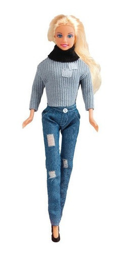 Imagen 3 de 10 de Muñeca Paloma Ropa De Invierno El Duende Azul