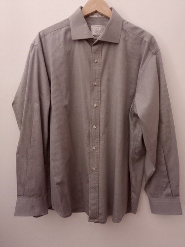 Mickey Camisa Gris Vestir 100% Algodón Calidad Talle Xl Impe