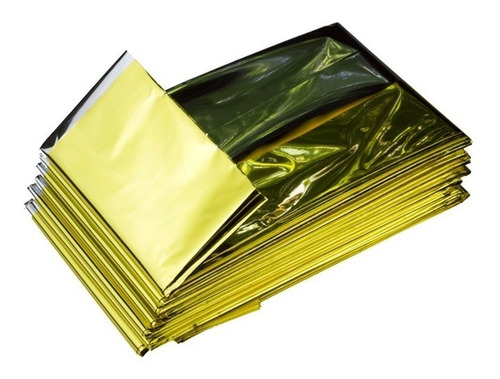 color dorado y plateado 50 mantas de rescate para emergencias 2,10 x 1,60 cm