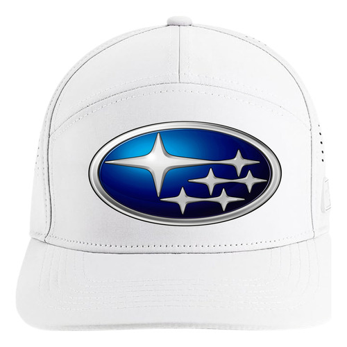 Gorra Racing Subaru 5 Paneles Premiun White