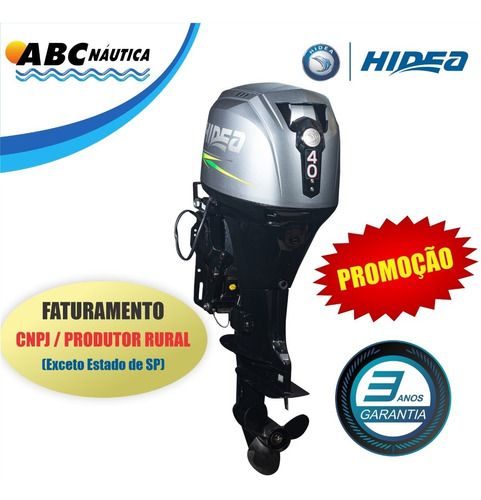 Motor De Popa Hidea 40hp 4t - Leia Anúncio !!!