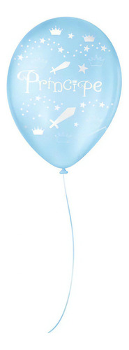 Balão Festa Príncipe - Azul  (9  23cm) - 25 Un - São Roque