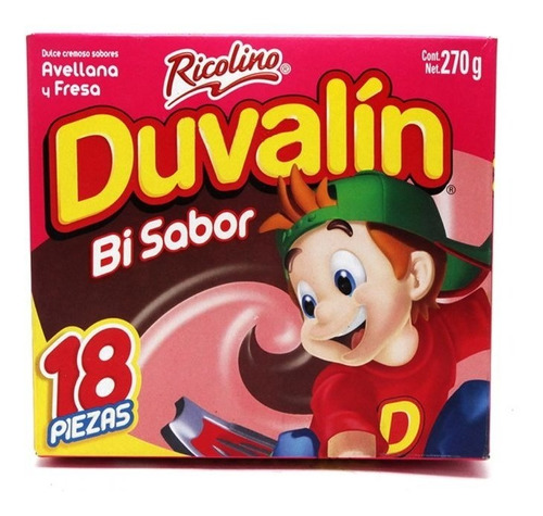 Duvalin Avellana Fresa 18 Piezas