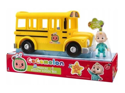 Cocomelon Camion Escolar Amarillo Con Musica Jazware