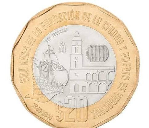 Moneda 500 Aniversario Puerto De Veracruz 